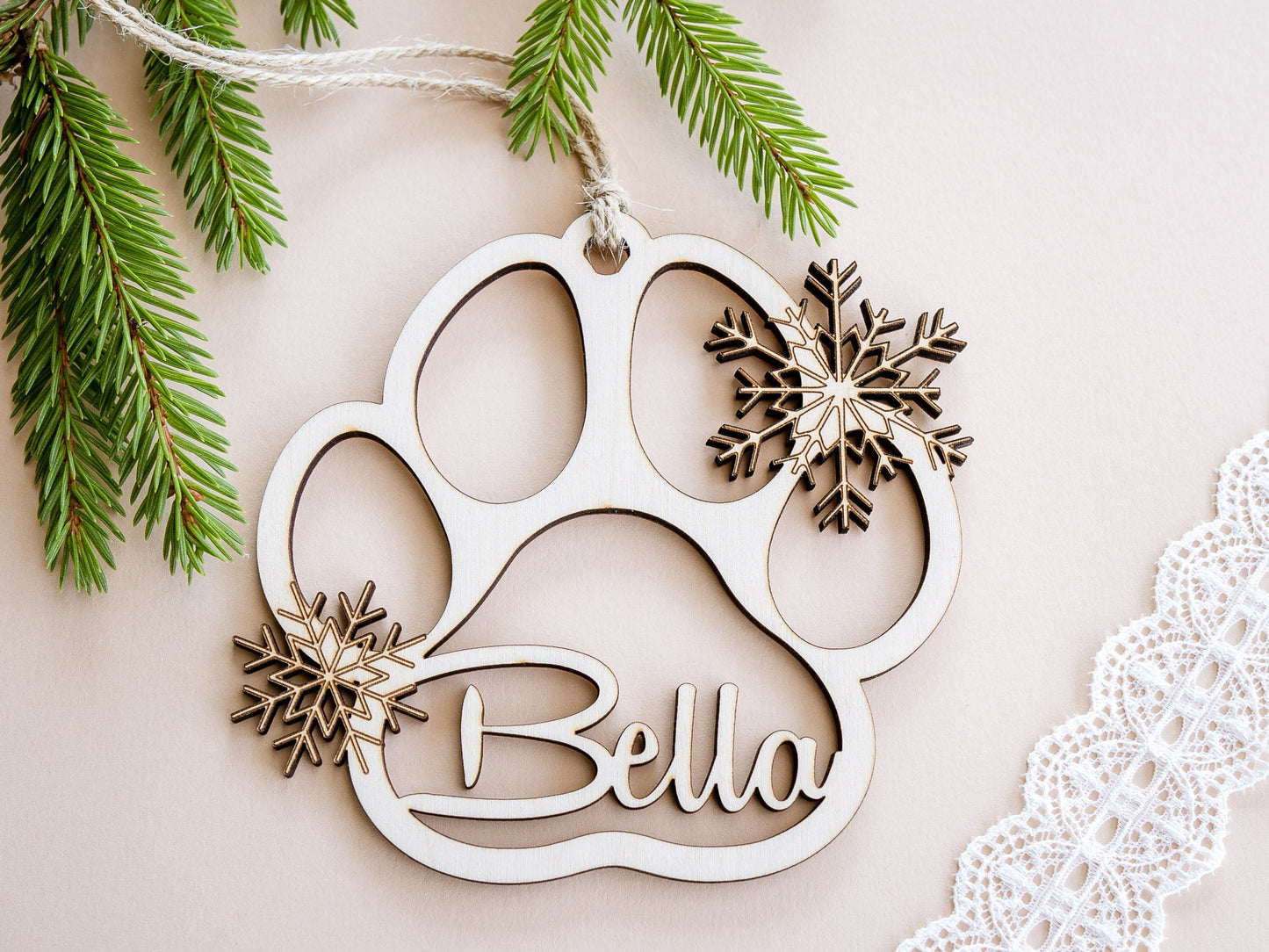 Personalized Pet's Christmas tree Ornament
