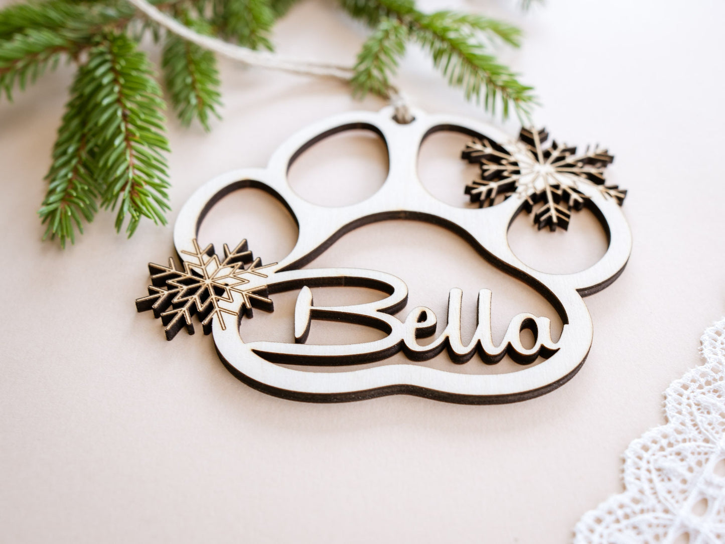 Personalized Pet's Christmas tree Ornament
