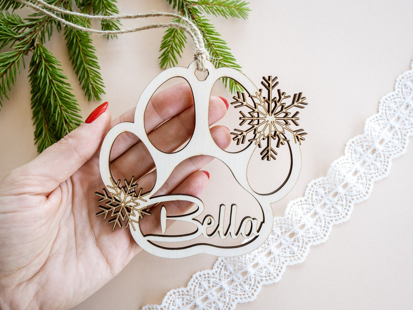 Personalized Pet's Christmas tree Ornament
