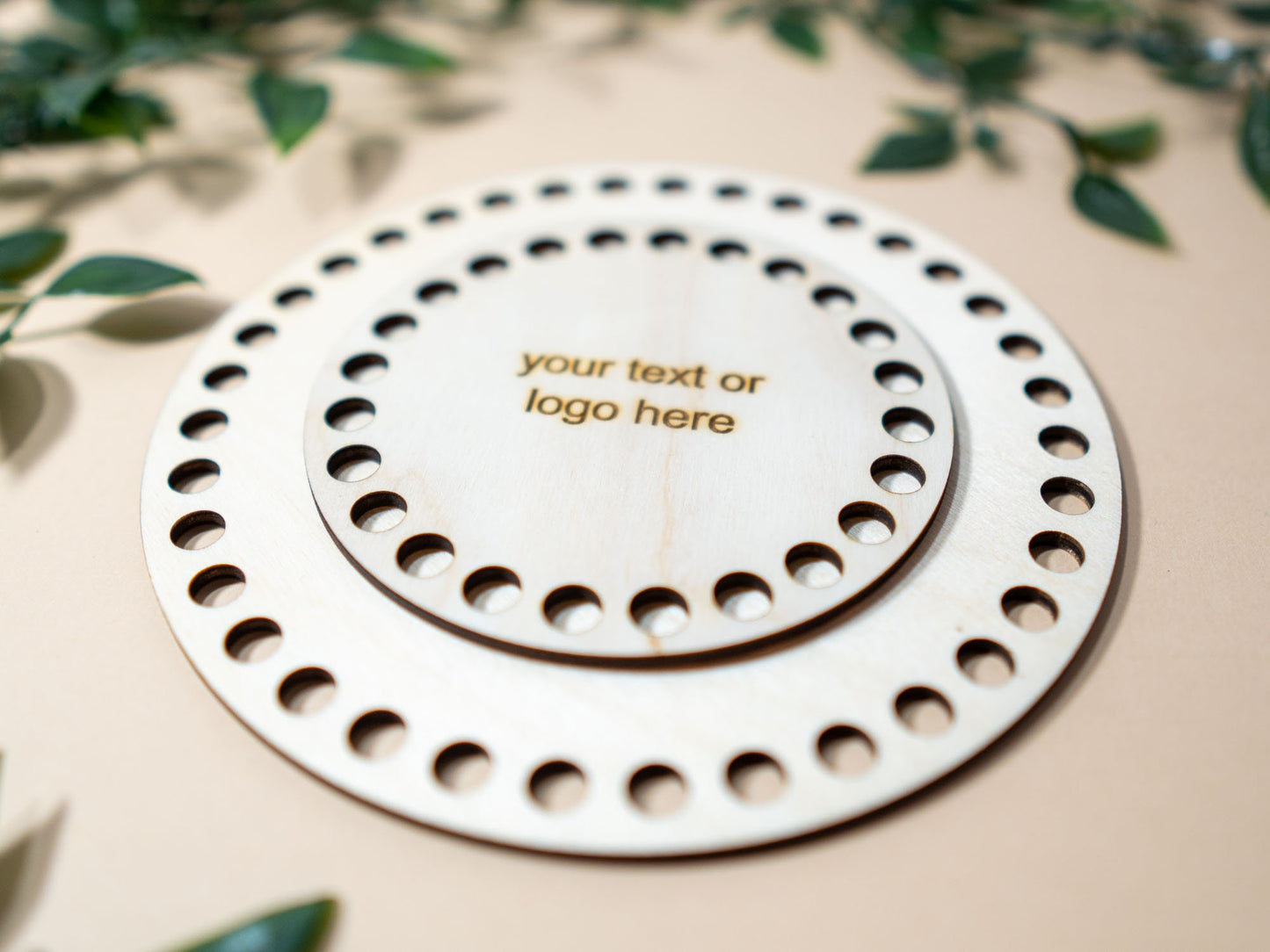 Apļa formas koka pamatne tamborējamam groziņam,dažādi izmēri