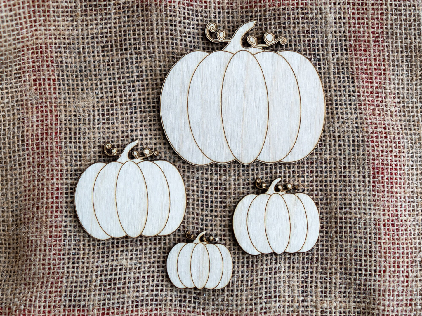 Wooden Halloween Pumpkin Shapes, Table decor for Halloween, Craft Shapes
