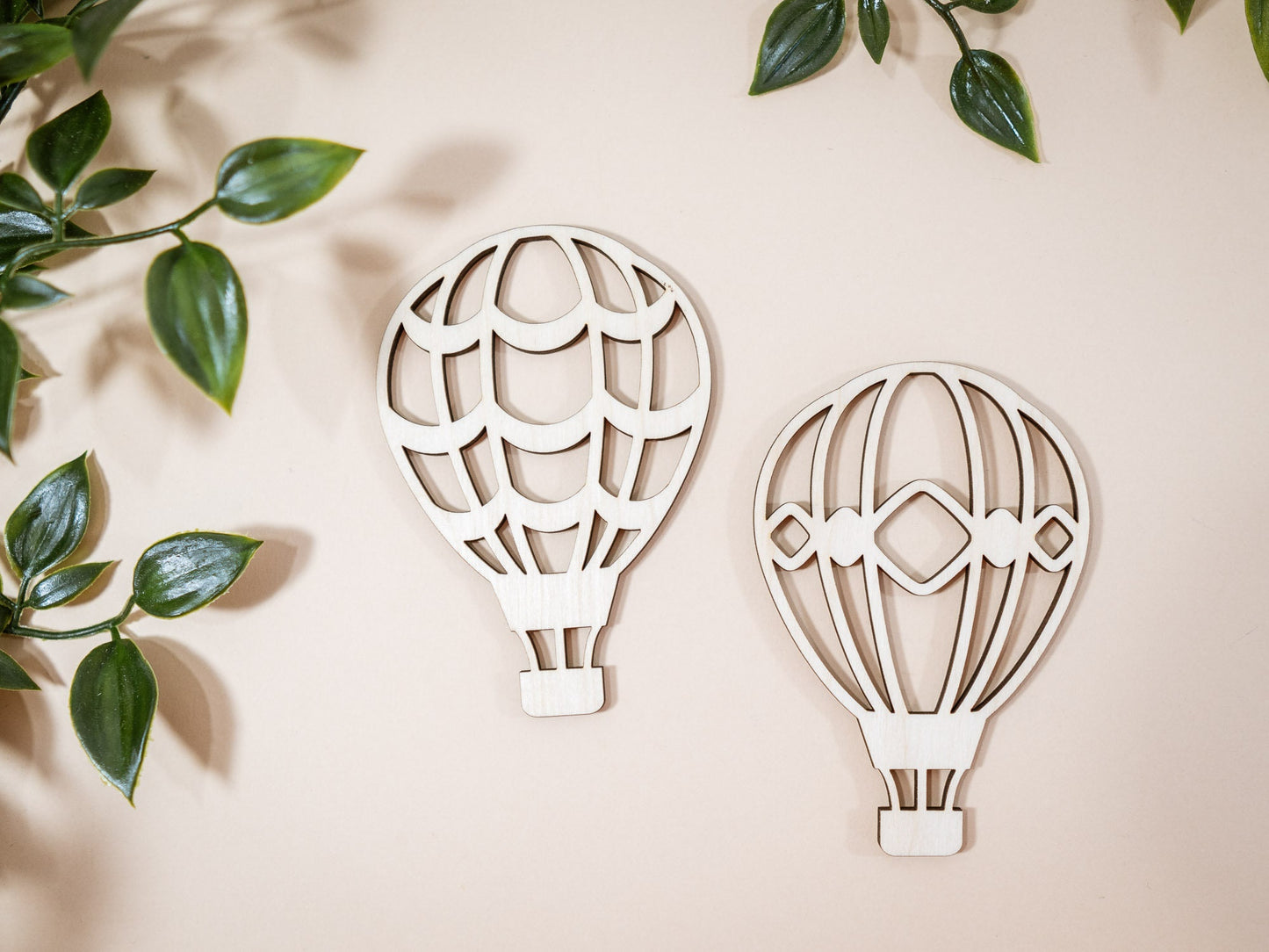 Hot Air Balloon shape for crafts and decorations, Wooden Unfinished shapes, Bedroom, Playroom wall decoration